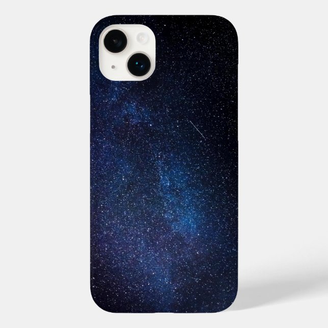 Coques Case-Mate iPhone Navy Blue Milkyway Nightsky Galaxy Photographie (Verso)