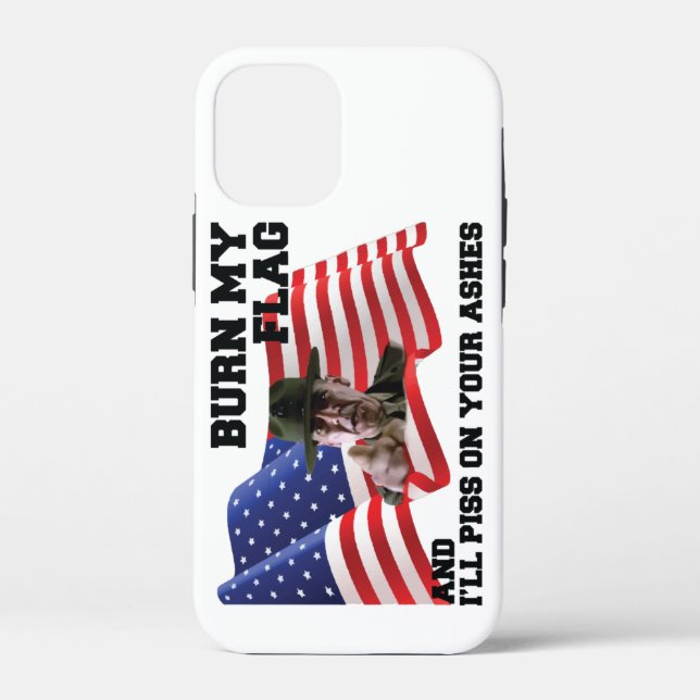 Coques Case-Mate iPhone Ne brûle pas mon drapeau (Verso)