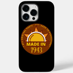 Coque Pour Pour iPhone 14 Pro Max NÉ EN 1943 drôle cadeau d'anniversaire