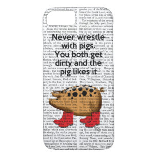 Coque Case-Mate Pour iPhone Ne jamais combattre avec des cochons