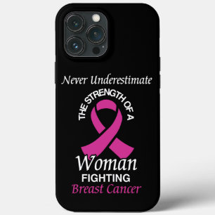 Case-Mate iPhone Case Ne jamais sous-estimer/Ruban/Femme...Cancer du sei