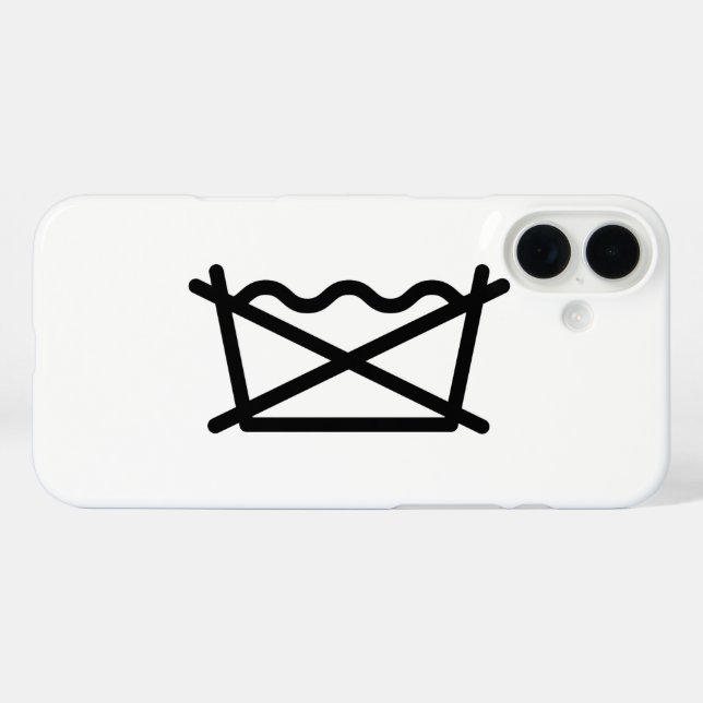 COQUES Case-Mate iPhone NE LAVEZ PAS ! (Verso (horizontal))