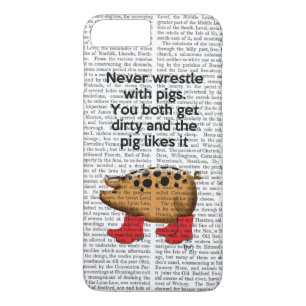 Coques Pour iPhone Ne luttez jamais avec des porcs