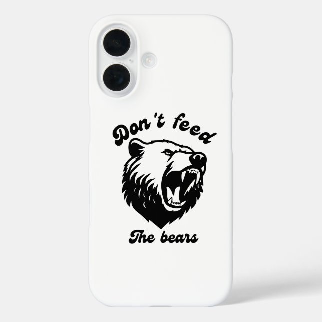 Coques Case-Mate iPhone Ne nourris pas les ours (Verso)