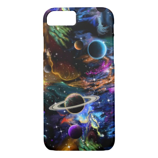 Coques Case-Mate iPhone Nebula des planètes spatiales de Galaxie (Dos)