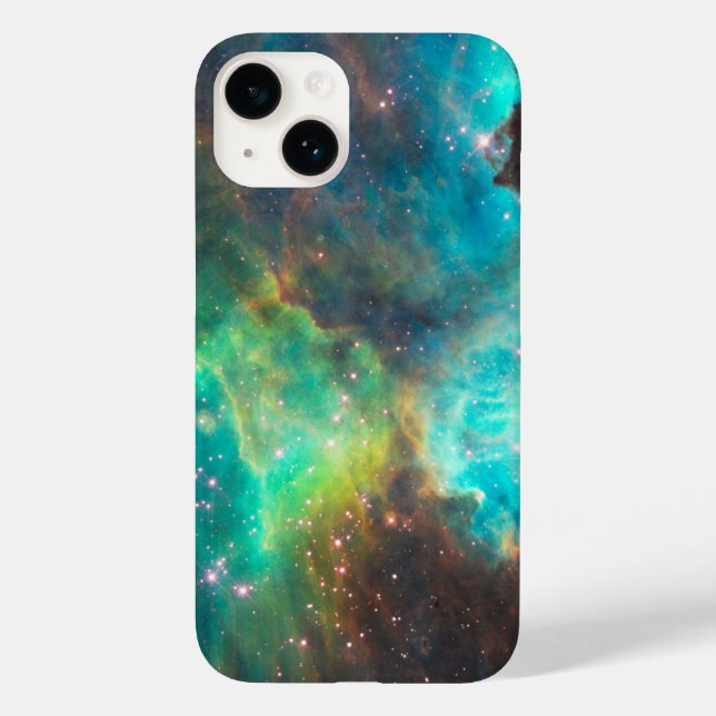 Coques Case-Mate iPhone Nebula Turquoise (Verso)