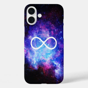 Coques iPhone 16 Plus Nébuleuse symbole de l'infini