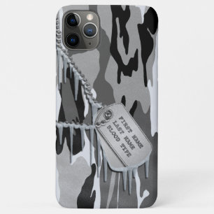 Etui iPhone Case-Mate Neige arctique Camo avec des étiquettes de chien