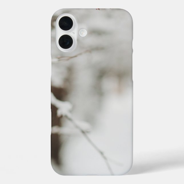 Coques Case-Mate iPhone Neige brillante noir et blanc (Verso)