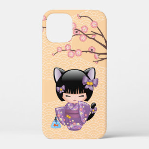 Case-Mate iPhone Case Neko Kokeshi Poupée - Cat Ears Geisha Girl