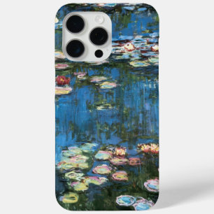 Coque iPhone 15 Pro Max Nénuphars de Claude Monet, Impressionnisme Vintage