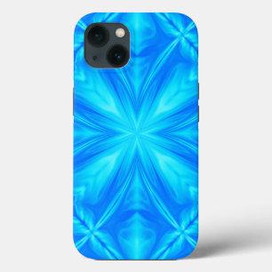 Case-Mate iPhone Case Neon Blue Turquoise Psychedelic Cloudy Abstrait