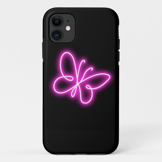Coques Case-Mate iPhone Neon butterfly (Dos)