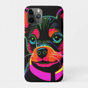 Case-Mate iPhone Case Neon Canine Puppy Art