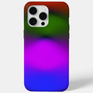 Coque iPhone 15 Pro Max Néon de Bleu, Violet, Vert & Orange