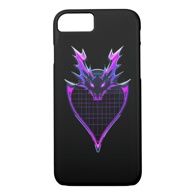 Coques Case-Mate iPhone Neon dragon art (Dos)