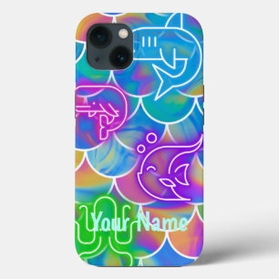 Case-Mate iPhone Case Neon Fish Retro Indie Kidcore Aesthetic 80s