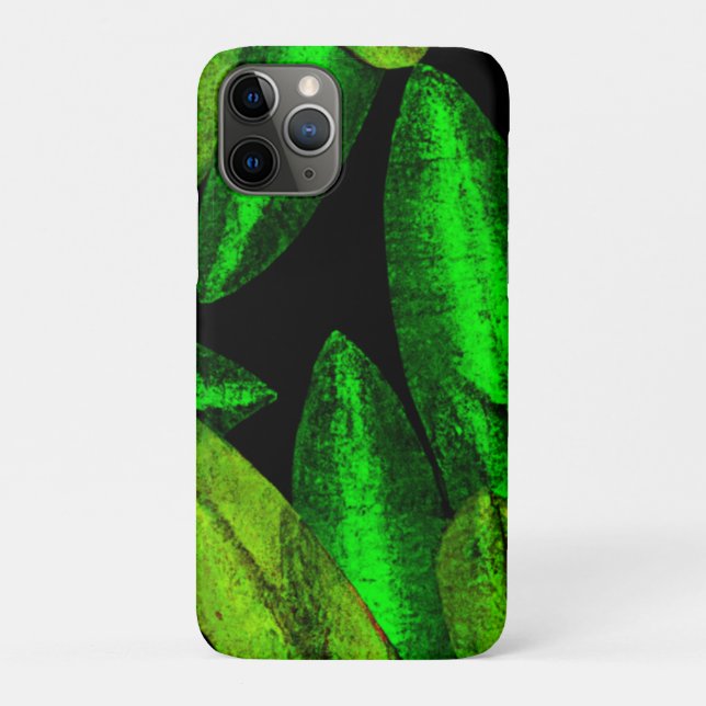 Coques Case-Mate iPhone Neon Green Art Feuille. Acheter maintenant (Dos)