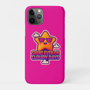 Case-Mate iPhone Case Neon Kawaii Star - "Shine even on Cloudy Days"