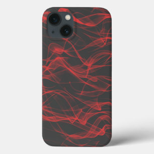 Case-Mate iPhone Case Neon Red Curvy Line Abstrait Motif