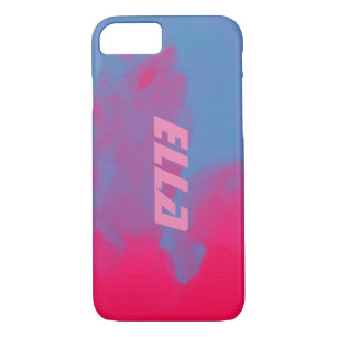Case-Mate iPhone Case NEON Sand tendance Red Pink Blue Gradient Name Blo