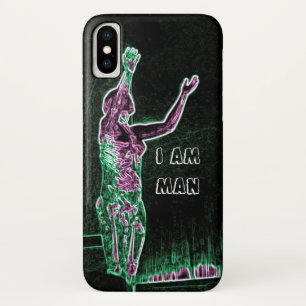 Case-Mate iPhone Case Neon Transparent Man Reaching For The Sky Je SUIS 