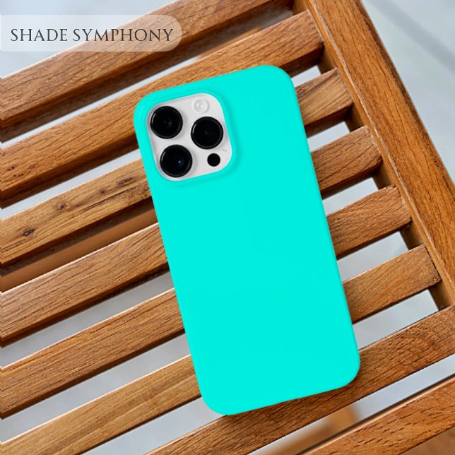 Coques Case-Mate iPhone Neon Turquoise L'une des meilleures nuances bleues (Plain Solid Blue Iphone Samsung case)