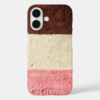 Coque Pour iPhone 16 Neopolitan Ice Cream