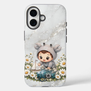 Coque Pour iPhone 16 Neos Kawaii Zodiaque Cancer