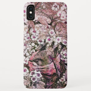 Case-Mate iPhone CASE NEST D'OISEAU, ARBRE AVEC FLEURS DE PRINTEMPS ROSE