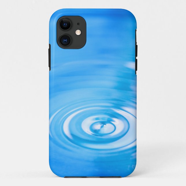 Coques Case-Mate iPhone Nettoyez les ondulations de l'eau bleue (Dos)