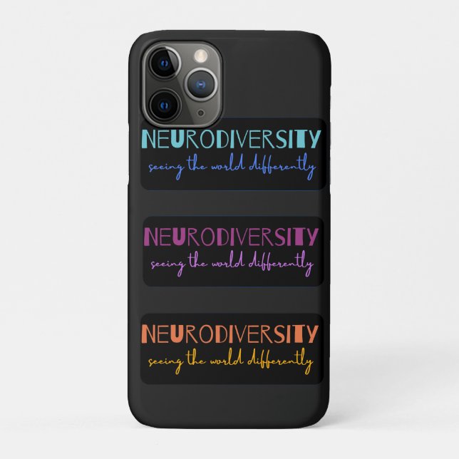 Coques Case-Mate iPhone Neurodiversité colorée (Dos)