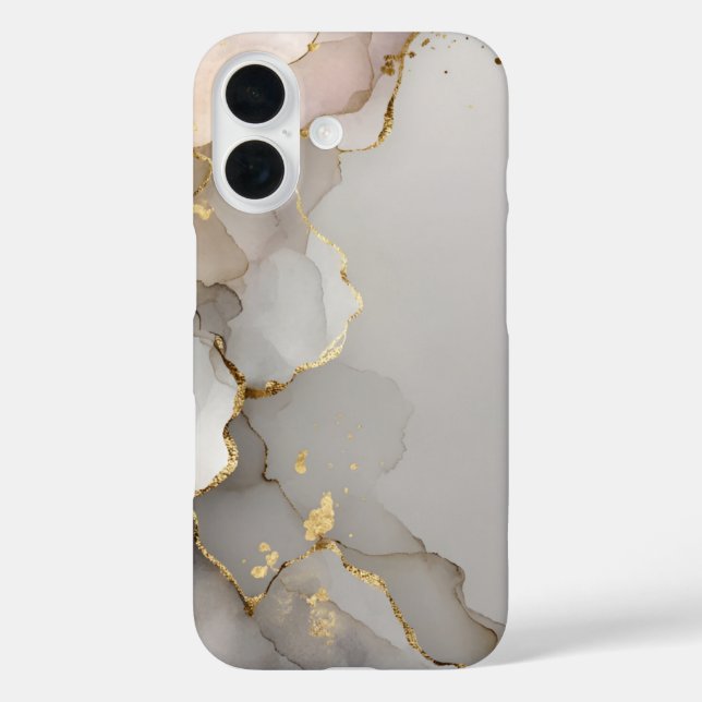 Coques Case-Mate iPhone Neutral & Gold Marble  (Verso)