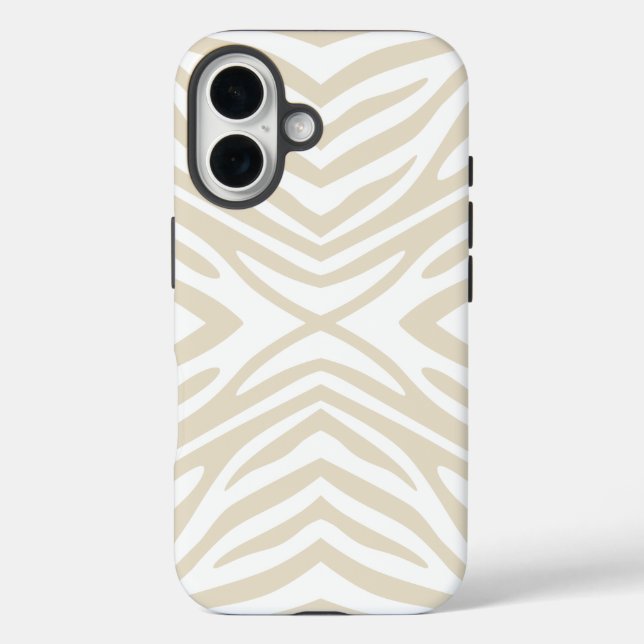 Coques Case-Mate iPhone Neutral Zebra (Verso)