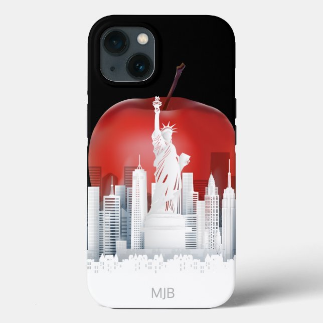 Coques Case-Mate iPhone New York City Big Apple avec Monogramme (Verso)