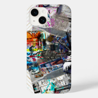 Coque Pour iPhone 14 New York City Empire State Graffiti iphone 14 pro