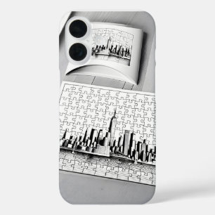 Coque Pour iPhone 16 New york en noir et blanc