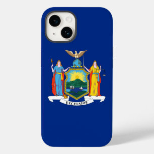 Coque Pour iPhone 14 New York : l'Empire State, chez Big Apple Flag