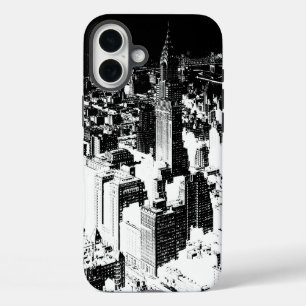 Coques iPhone 16 Plus New York noir et blanc