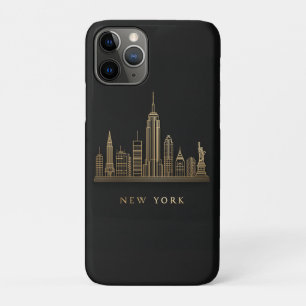 Case-Mate iPhone Case New York Skyline Gold Line Art