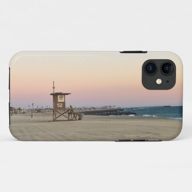 Coques Case-Mate iPhone Newport Beach at Sunset, Californie (Dos (Horizontal))