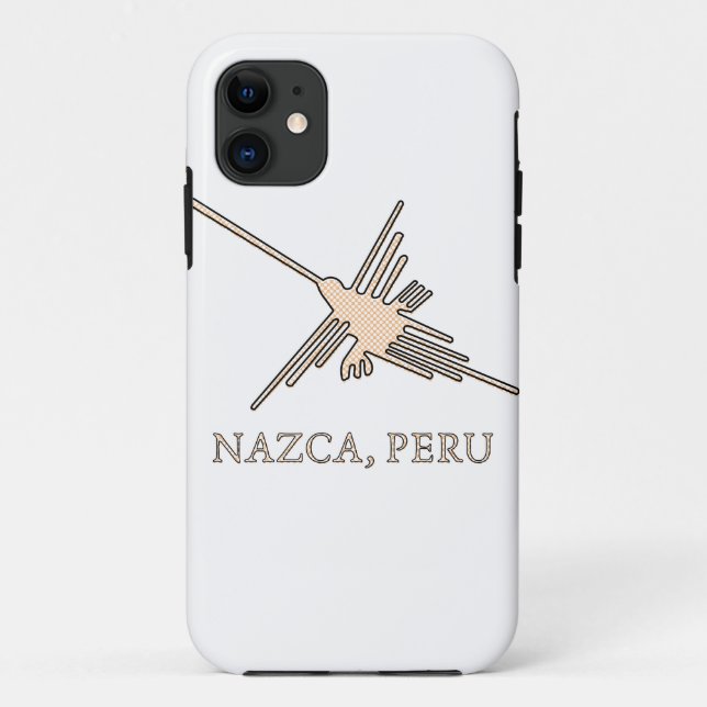 Coques Case-Mate iPhone Newsprint de Nazca Hummingbird (Dos)