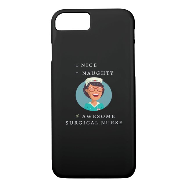 Coques Case-Mate iPhone Nice Naughty Awesome Surgical Nurse  (Dos)