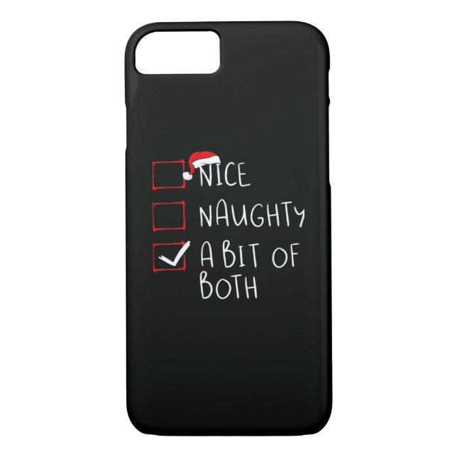 Coques Case-Mate iPhone Nice Naughty Santa Hat Humor Vibe  (Dos)