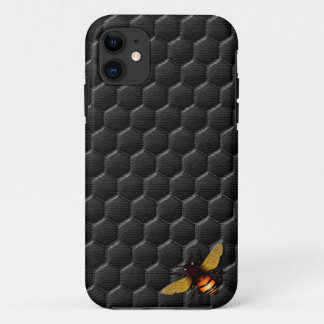 Etui iPhone Case-Mate Nid d'abeilles noir