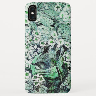 Case-Mate iPhone CASE NID D'OISEAU, ARBRE FLEURS DE PRINTEMPS VERT BLANC