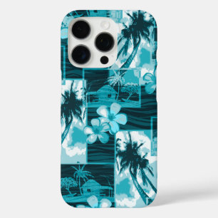 Coques iPhone 16 Pro Niihau Island Plumeria Hawaii Palm Tree Turquoise