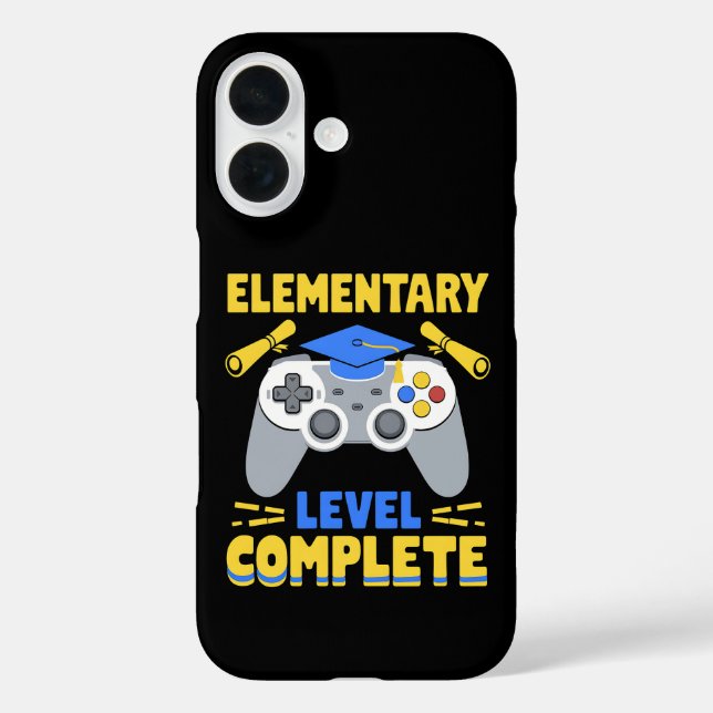 Coques Case-Mate iPhone Niveau élémentaire Complet Jeu Gamer Graduation (Verso)
