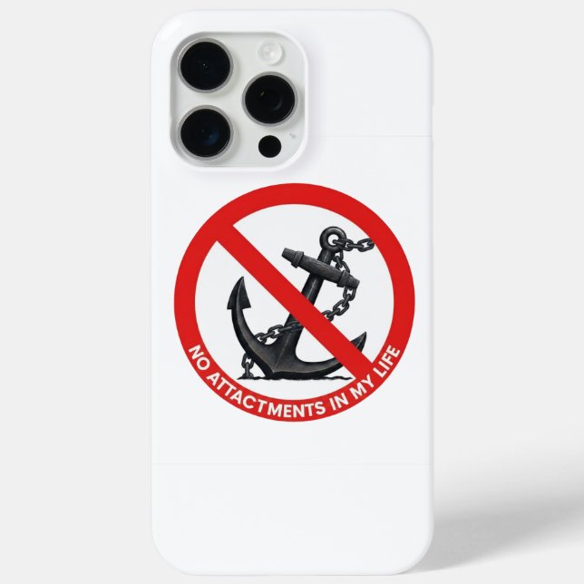 Coques Case-Mate iPhone No attachments in my life (Verso)