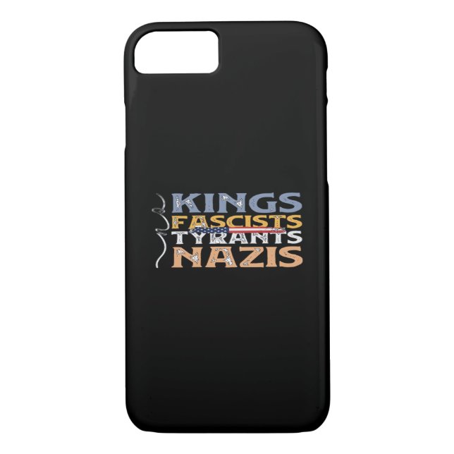 Coques Case-Mate iPhone No Kings, Fascists, Tyrants, Nazis – Anti-Authorit (Dos)
